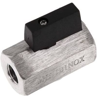 G 1/4 inch 2-Weg Rvs Mini-Kogelkraan 25 Bar - BL2SH-MM-014