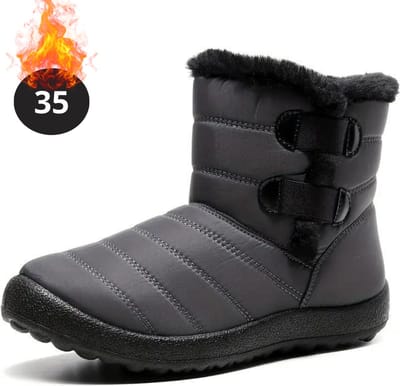 Nivard Snowboots - Sneeuwschoenen - Sneeuwboots - Dames - Wintersport - Ski - Skischoenen - Grijs - 35 - Bandje