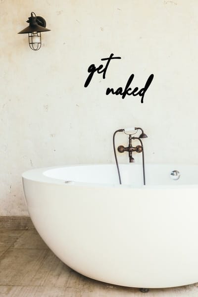 Get Naked muurdecoratie - Geen boren - Wanddecoratie - Deco - Zwart - Hout - Decoratie - Art - Muurdecoratie - Line art - Wall art - Wandborden - Bohemian - kerst - kerstcadeau - wandecoratie woonkamer - kerstgeschenk