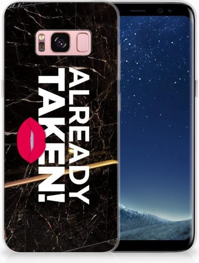 Samsung Galaxy S8 Siliconen hoesje met naam Already Taken Black