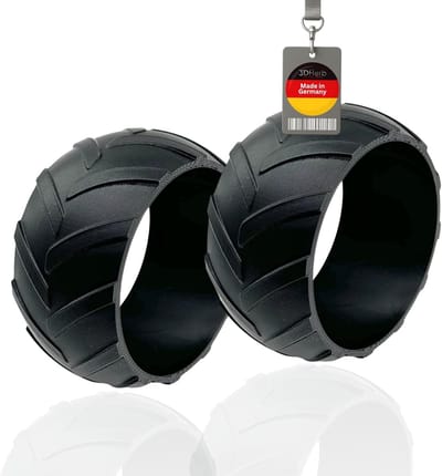 Wielbescherming Robotmaaier - Bandenhoes Set - Gazon Onderhoud - Verhoogt Diameter - 8.8 x 8.8 x 5 cm