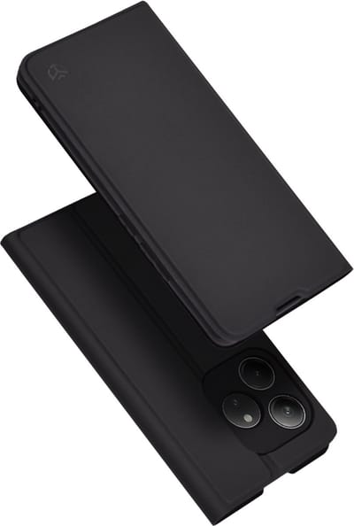 Techsuit Magskin Book Wallet Case hoesje voor Realme GT 6 - Zwart