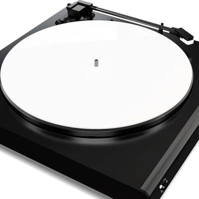 Platenspeler Mat - Slipmat Draaitafel - Verbeter Geluid - Acryl Materiaal - 12 Inch - Helder Wit