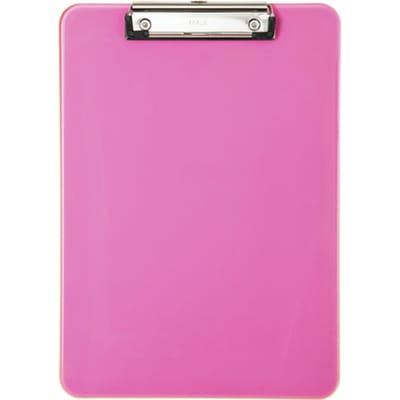 Klembord MAUL A4 staand transparant PS neon roze