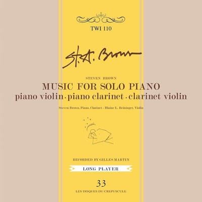 Steven Brown - Music For Solo Piano (CD) (Remastered)