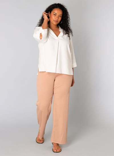 YESTA Uda Tops - Natural White - maat X-0(44)