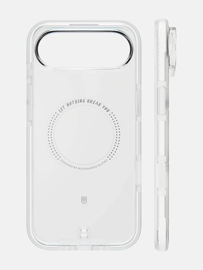BodyGuardz Ace Pro hoesje iPhone Air – Aangepaste opnameknop voor gemak – Verhoogde randen voor extra bescherming – Valbeoordeling van 5m - Wit