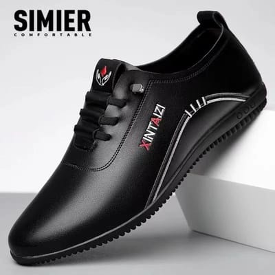 Herenschoenen Ademend Nieuw Veelzijdig Leren Schoenen Zacht Leer Koreaanse Versie Kleine Witte Schoenen Zachte Zool Antislip Schoenen Doudou Herenschoenen 44 gray