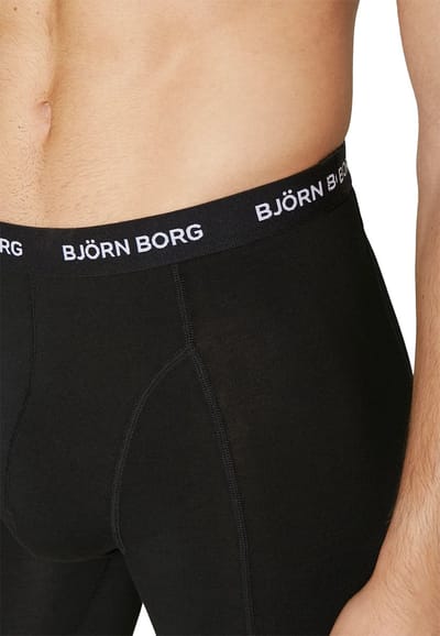 Bjorn Borg Thermo Onderbroek lang - Merino Wool Blend Long John - Thermobroek - Zwart / XXL