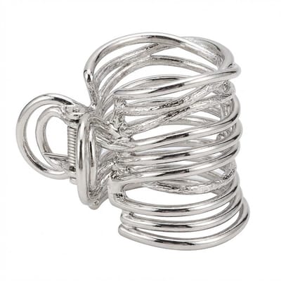 Haar klem – metalen spiraal haar clip voor dames – compacte ronde haarklem met glanzend open spiraal ontwerp