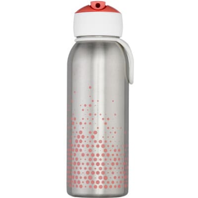 Mepal Isoleerfles flip-up Campus - 350 ml - 12 uur koud / 4 uur warm - Drinkfles met rietje voor kinderen - Pink