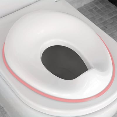 Zindelijkheidstrainingszitje voor meisjes met spatbescherming en antislip grip