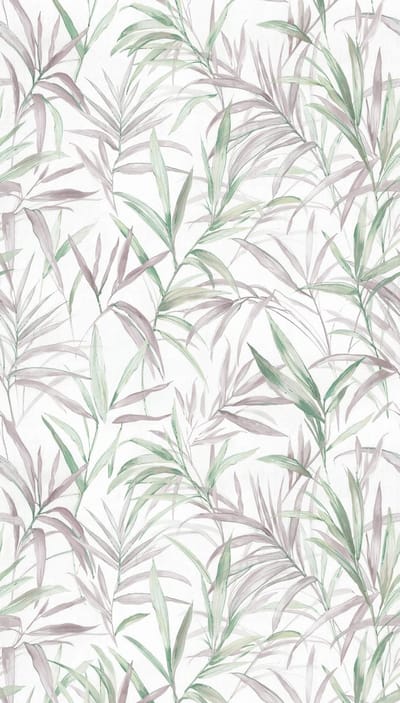 Fotobehang Profhome 791452-GU vliesbehang hardvinyl warmdruk in reliëf licht gestructureerd met bloemmotief mat crème pastelviolet groen zijdegrijs 1,59 m x 2,8 m