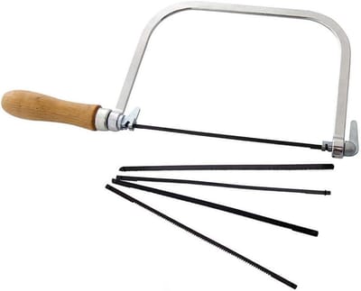 **Allecto Plus - Piercing zaag voor sieraden - Verstelbaar - Multifunctioneel - Handgereedschap - U-vormig - 300 mm - Doe-het-zelf - Universeel - Juwelen - Inclusief 4 spiraalzaagbladen**