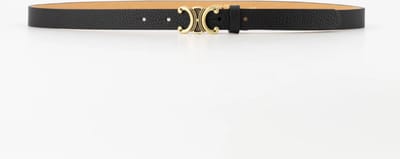 Teatro riem - Eline Small - Classic Grain - Riemen met gesp - Zwart - Goudkleurig - Size 85