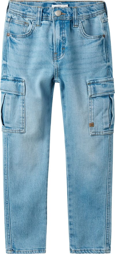 Name It kids jongens spijkerbroek SILAS Light Blue Denim Tapered Fit - Maat 98