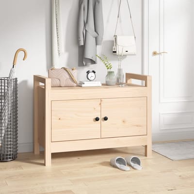 vidaXL - Halbankje - 80x40x60 - cm - massief - grenenhout