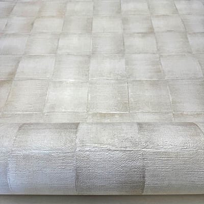 Blokken ruiten behang voelbaar relief 70 cm breed
