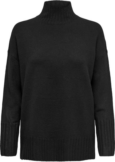 Only Trui Onlgabriel Life L/s Highneck Knt No 15297172 Black Dames Maat - S