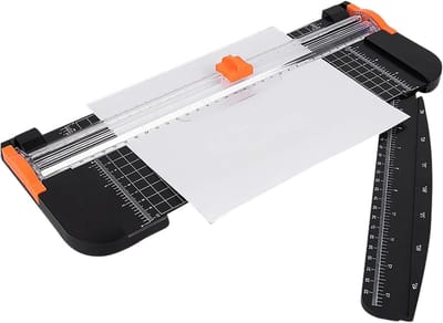 Papiersnijder A4 - Snijmachine Craft - Precisie Knutselen - Geïntegreerde Hoekmeting - 38 x 14 cm - Zwart