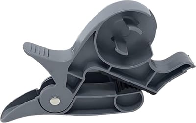 Snijmachine voor inpakpapier - Snijmachine voor inpakpapier en tapedispenser, Clips voor inpakpapier, Rol inpakpapier voor kerst en tape voor kerstcadeaus (2-pack) Grijs