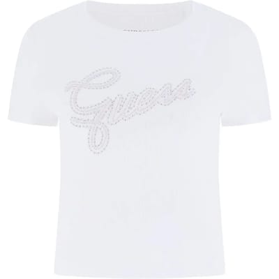 Dames-T-shirt Guess Studs Script