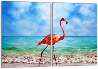 TMK ArtDeko Serie - Glas Beschermplaat - 2x40x52 - Flaming Design
