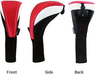 Nivard Golfclub Headcover - Covers - Beschermers - Golfset - Rood - 3 Stuks