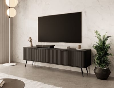 Meubella - TV-Meubel Lima - Zwart - 163 cm