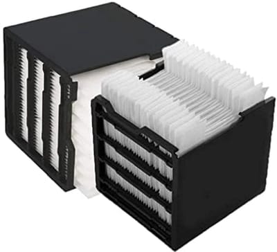 LISM-2-pack vervangende filterpatronen Geschikt voor huishoudelijke USB-airconditioners, ventilatoren en luchtkoelers.