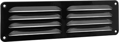 Nedco Rechthoekig aluminium schoepenrooster - zwart - 300 x 90 mm - optimale luchtafvoer