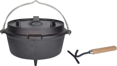 Esschert Design - Dutch Oven 6,5L Kampvuurpot 12 - Dutch oven - Staal - Zwart