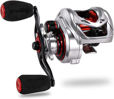 Baitcasting Molen - Vismolen - Vissen - Dubbel Rem Systeem - 18 lb Remkracht - Zilver