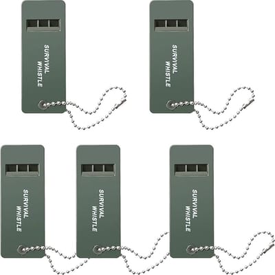 Noodfluit - Fluit - 5 Stuks - Alarmfluit - Overlevingsfluit - Outdoor uitrusting - Hondenfluitje - Survival whistle - Fluit van plastic met 3 tonen - Kids Reddingssignalering - Luide Reddingssignalering voor Wandelen