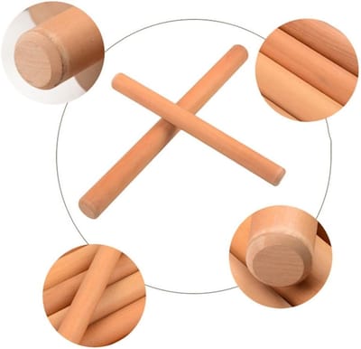 Houten Deegroller - Bakbenodigdheid Keuken - Bakken Thuis - Verdikt Ontwerp - 60cm Lengte - Multicolor