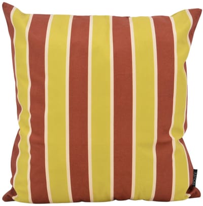Riviera Stripe Groen/Roest Kussenhoes | 45 x 45 cm | Katoen/Polyester