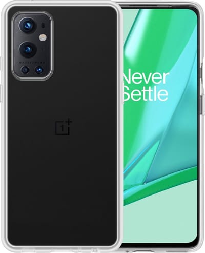Hoesje - Geschikt voor OnePlus 9 Pro - Sterk & Shockproof - Hoes Cover - Siliconen Case - Telefoonhoesjes - Transparant