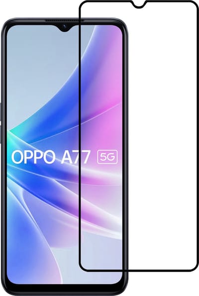 Screenprotector - Geschikt voor OPPO A77 - Full Cover - Beschermglas - Gehard Glas - Tempered Glass - Screen Protector