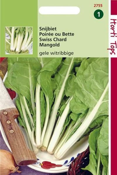 Hortitops Zaden - Snijbiet Blonde A Carde Blanche - Gele Witribbige 3