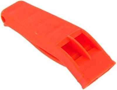 Highlander Emergency Whistle - hoog en hard geluid - opvallend oranje