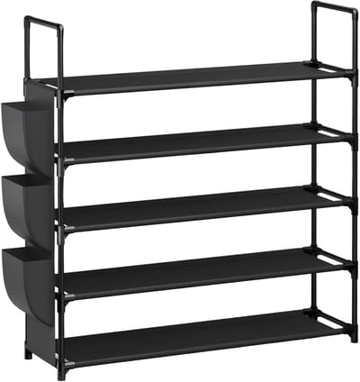 Unyqoos ® Multifunctioneel Schoenenrek Met 5 Verstelbare Etages Voor Optimaal Ruimtegebruik In Huis