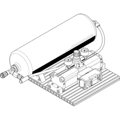 Festo Drukbooster QS-12 Inlaat 2-8/Uitlaat 4-16bar - 552933