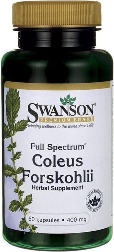 Supplementen - Coleus Forskohlii - 400mg - 60 capsules - Swanson -