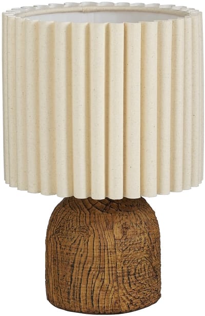Mica Decorations Frey Tafellamp Woonkamer - Japandi Stijl - Lamp Decoratief met Lampenkap - Bureaulamp Tafellampen Woonkamer - 33 x ⌀22 cm - Bruin