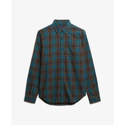 Superdry - Vintage Check Overhemd - Heren - Lange mouwen shirts