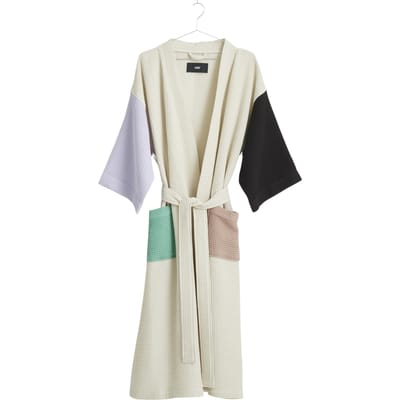 HAY Waffle Badjas Multi Colour - off white multi