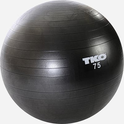 Fitness Ball 75cm, Black, Chart & Pump | TKO Europe
