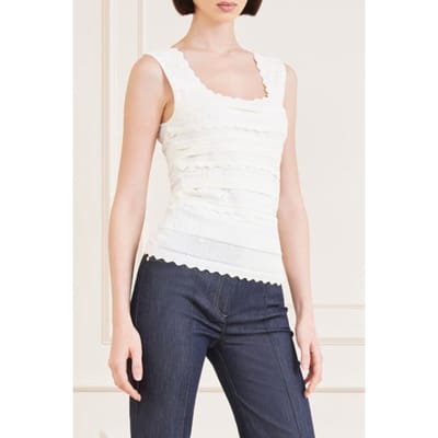 GUESS Marciano By  Syria Top Pale Pearl Taglia: XS | Canottiere Outlet | Donna | Bianco