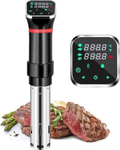 QORA® Sous vide stick - Vacumeermachine - Sous Vide - Zwart - 42cm x 16cm x 12cm
