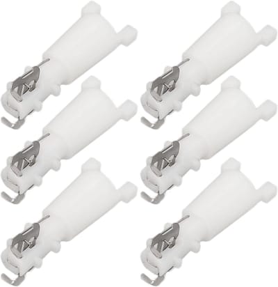 AMONIDA 20 Stuks Vervangende Kop voor Neushaartrimmer, Lichtgewicht Reisaccessoires voor Kleine Neustrimmer, met Reinigingsborstel Dagelijks Onderhoud